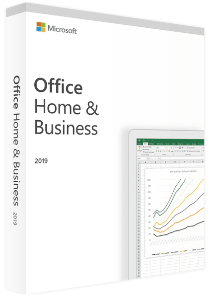 Microsoft Office 2019 Home and Business Produkt Key Karte